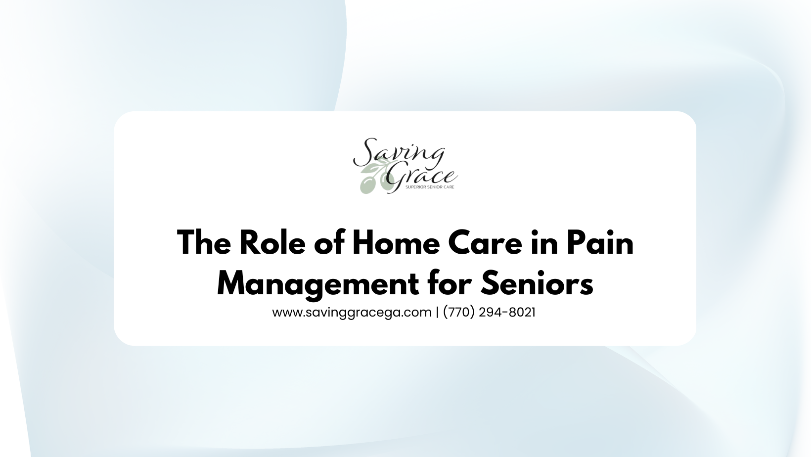 Pain Management for Seniors